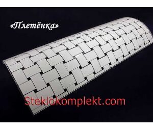 "Плетенка" прозрачн.моллированный прямоуг."