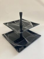 Фруктовница сувенирная "Бриз" квадратная двухцветная (145/185; 145/185/230)