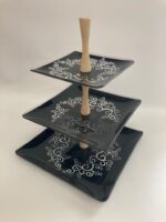 Фруктовница сувенирная "Виктория" квадратная двухцветная (145/185; 145/185/230)